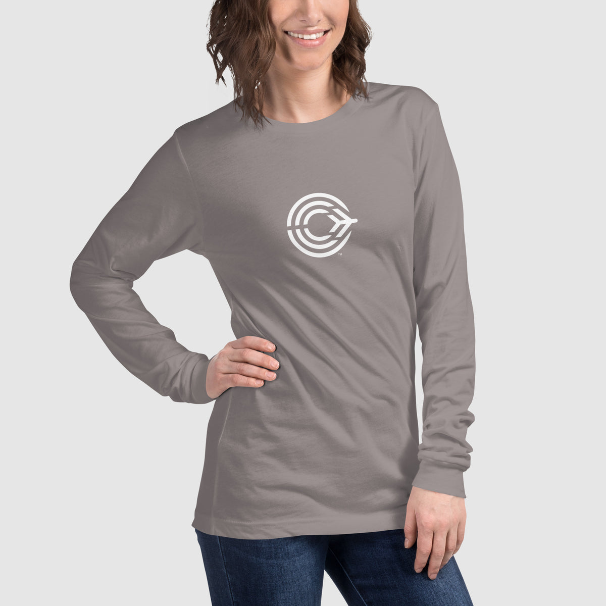 Flight Pattern Long Sleeve T-shirt for Women