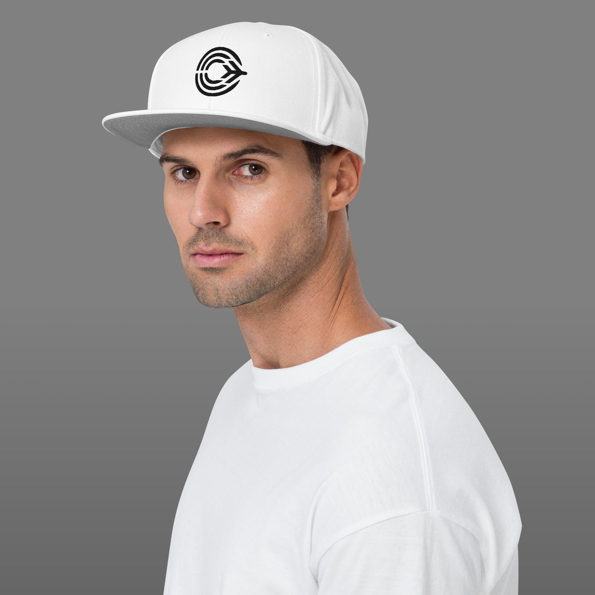 Flight Pattern White Snapback Hat