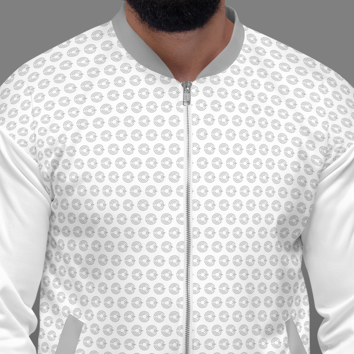 Flight Pattern Arctic White Bomber Jacket