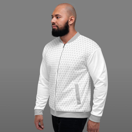 Flight Pattern Arctic White Bomber Jacket
