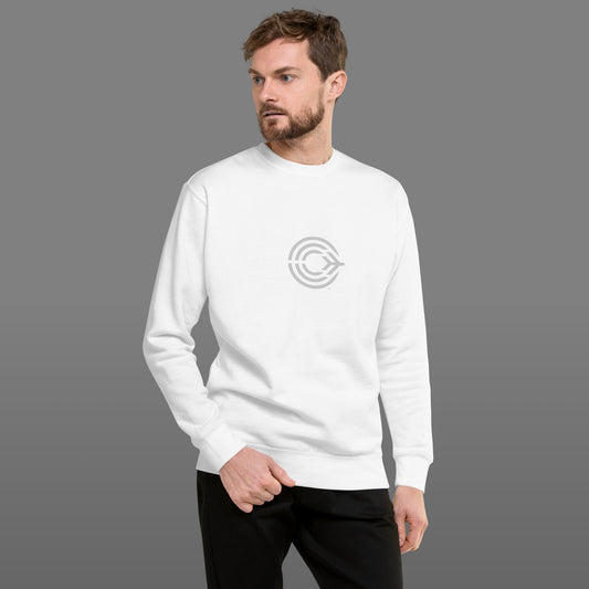 Flight Pattern Arctic White Premium Sweatshirt