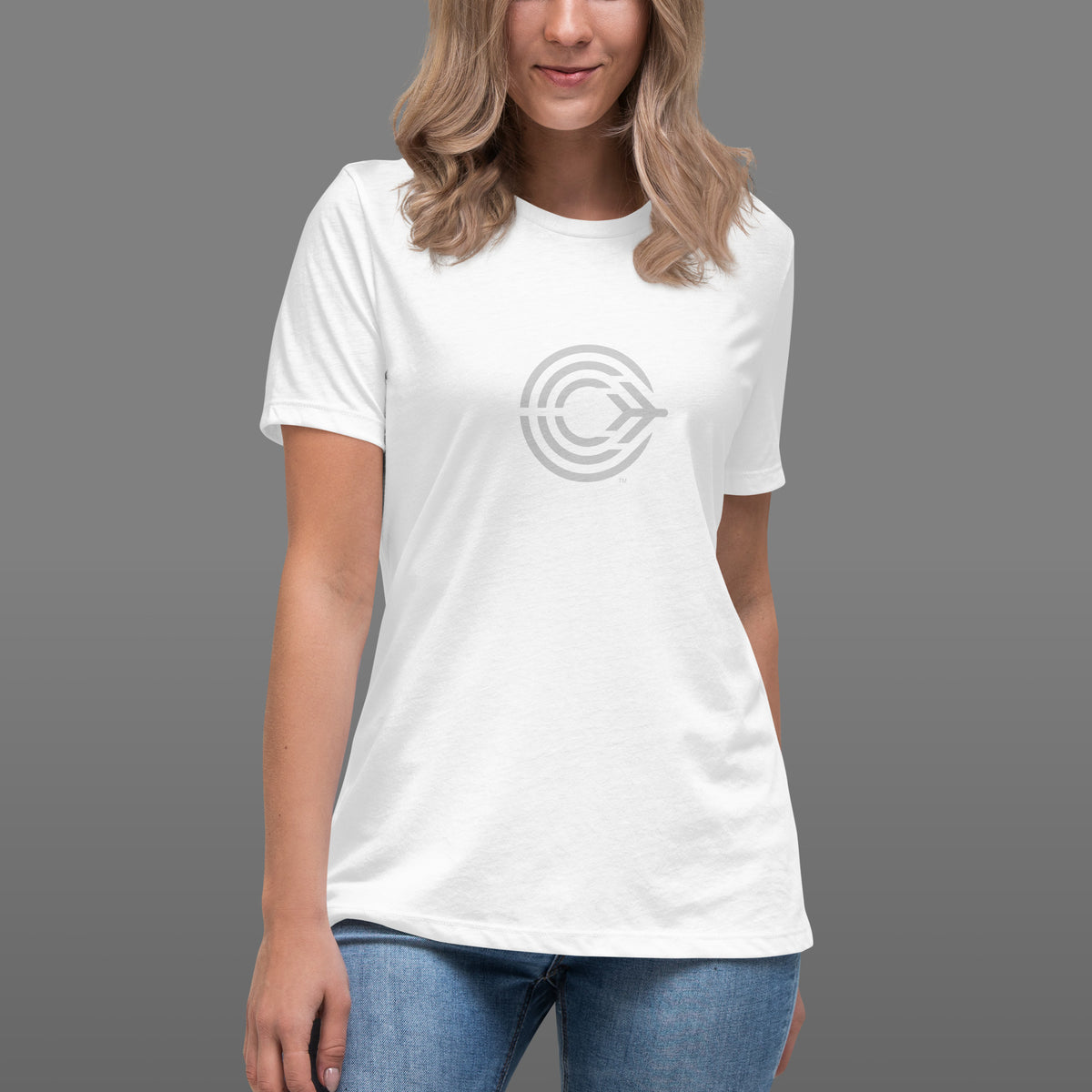 Flight Pattern Arctic White Relaxed Women's T-Shirt