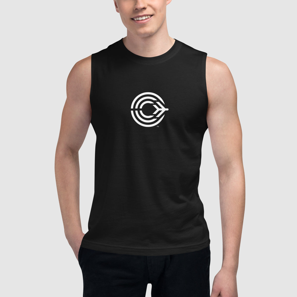 Flight Pattern Black Muscle Shirt