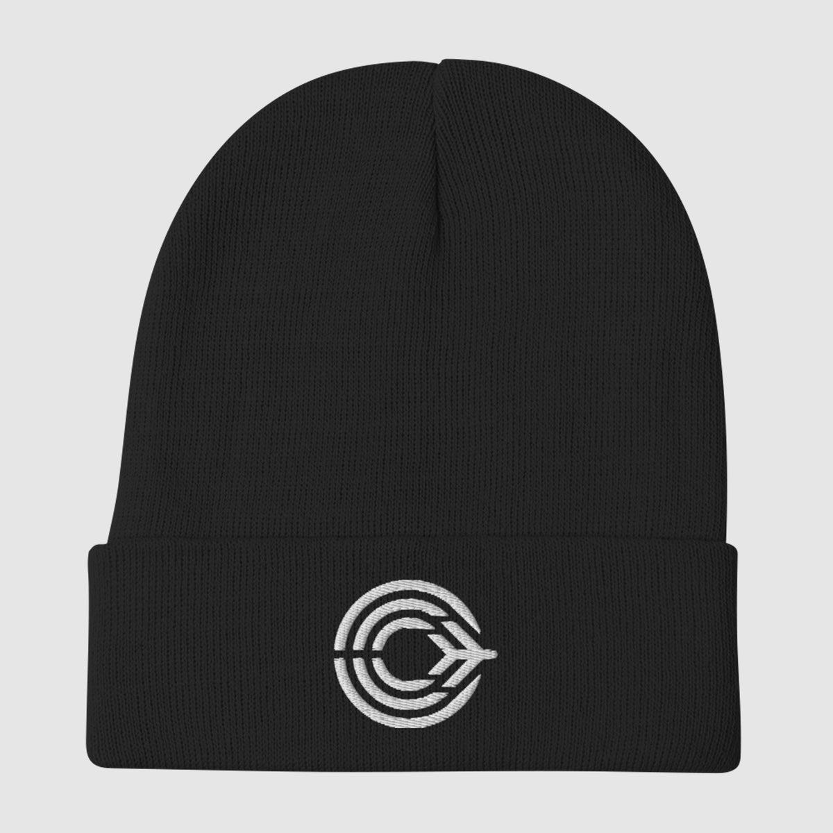 Flight Pattern Embroidered Beanie