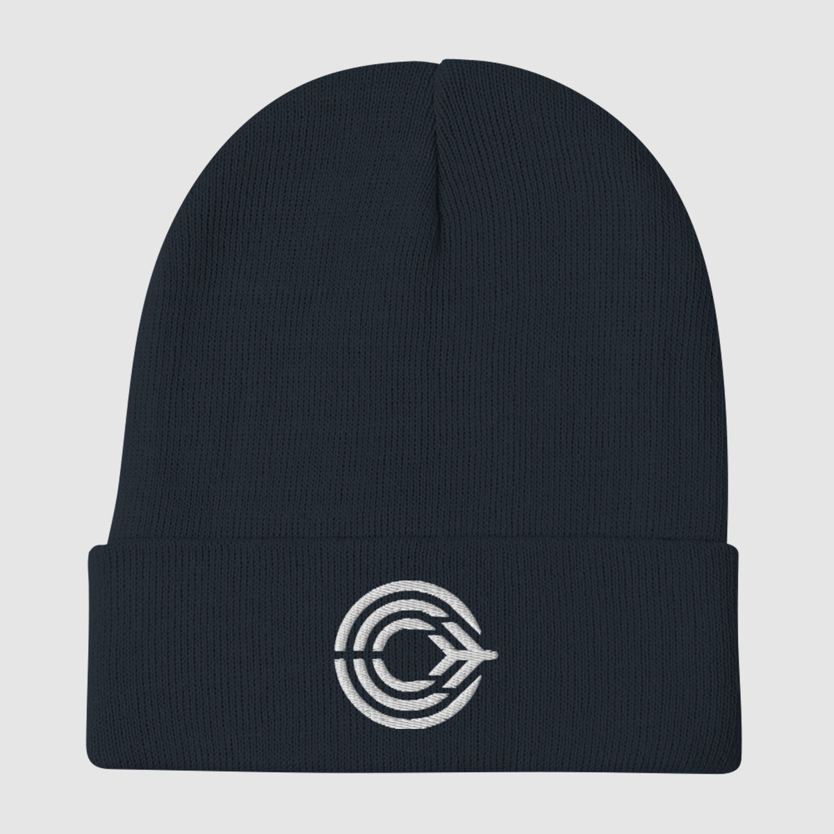 Flight Pattern Embroidered Beanie