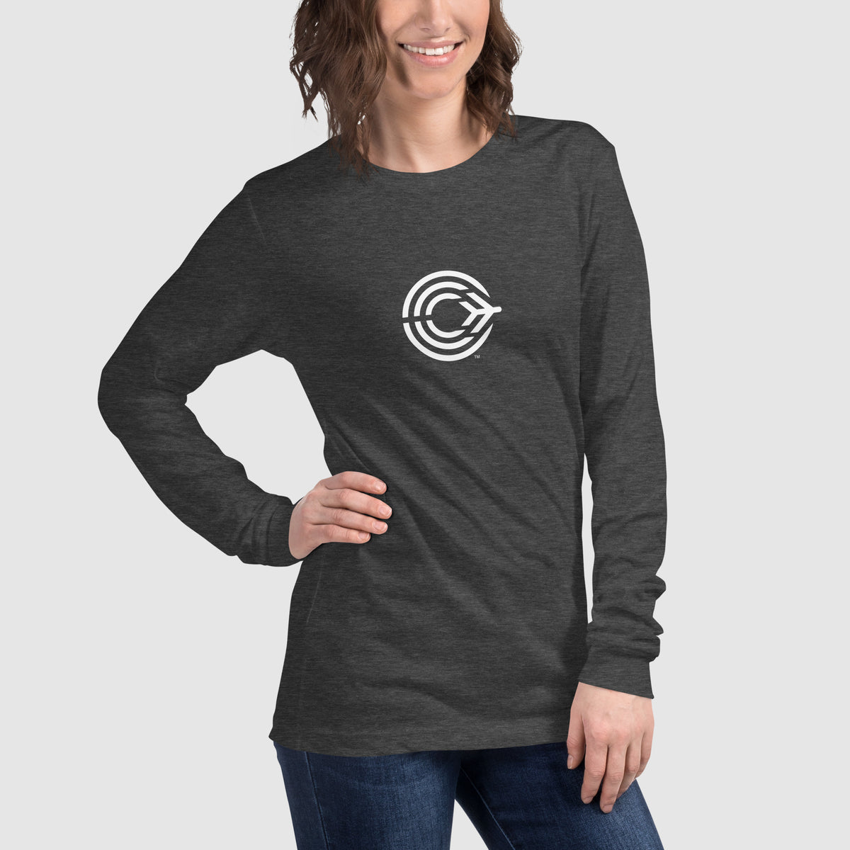 Flight Pattern Long Sleeve T-shirt for Women