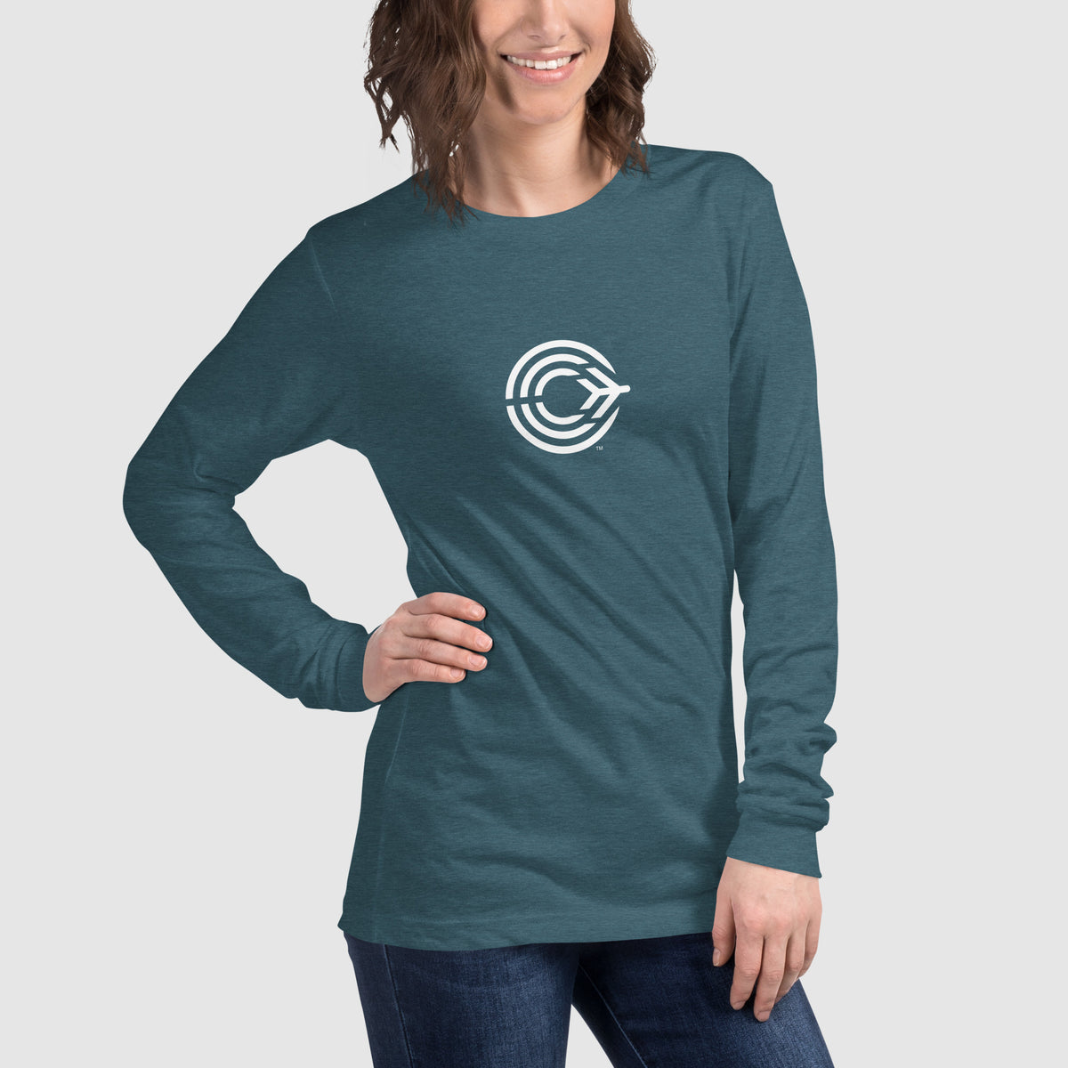 Flight Pattern Long Sleeve T-shirt for Women