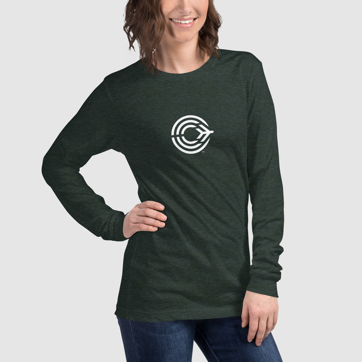 Flight Pattern Long Sleeve T-shirt for Women