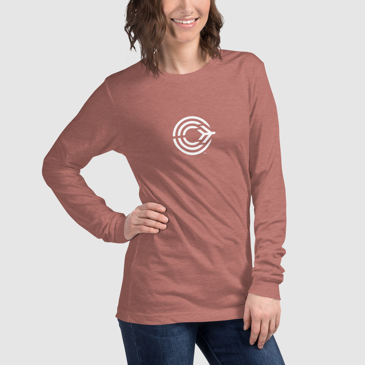 Flight Pattern Long Sleeve T-shirt for Women