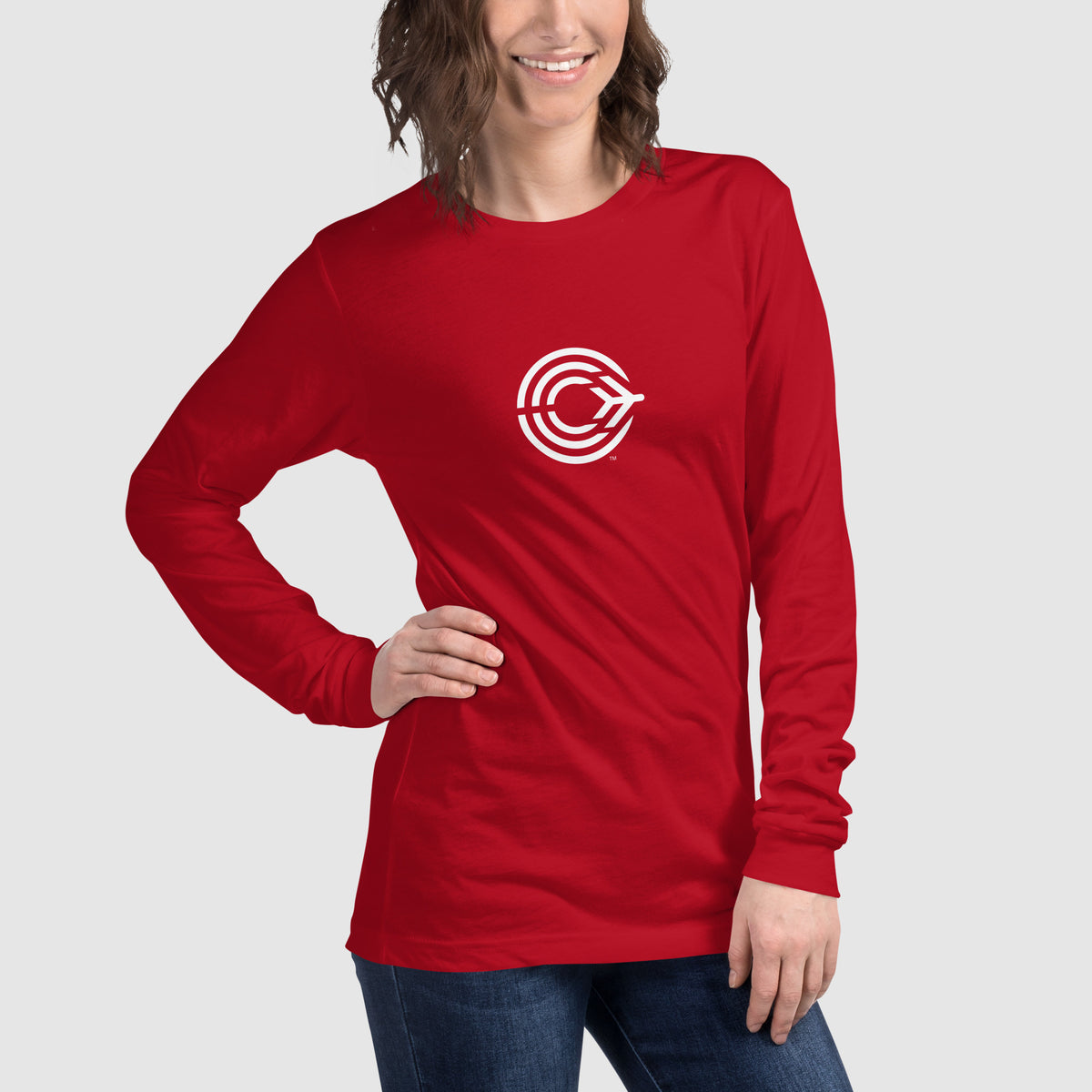 Flight Pattern Long Sleeve T-shirt for Women