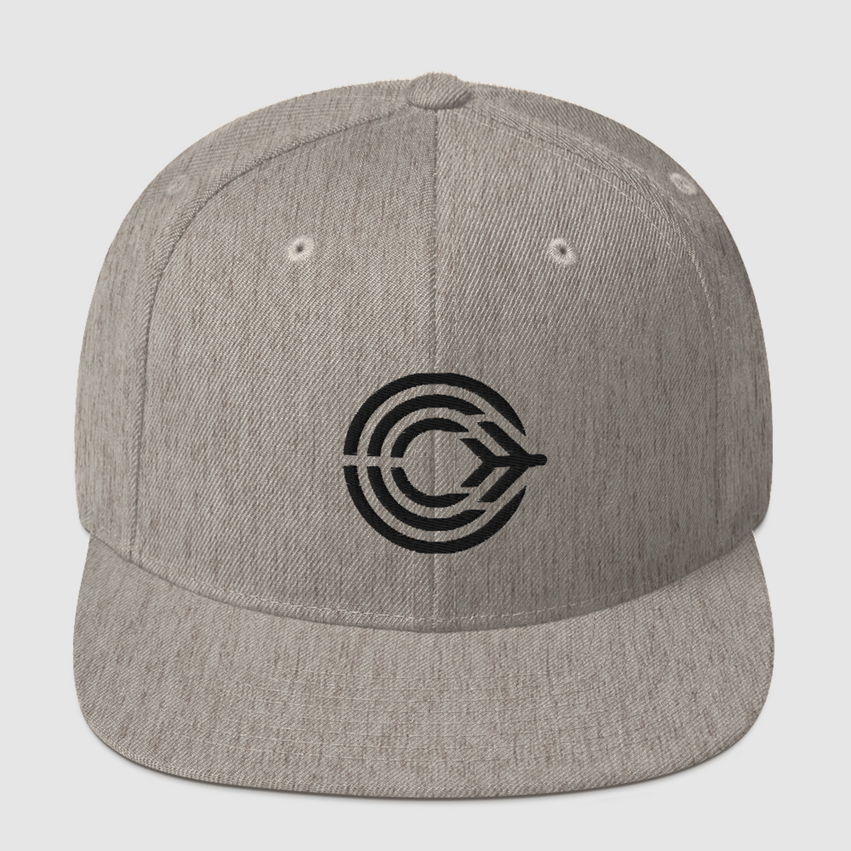 Flight Pattern Subdued Snapback Hat w/ Black Logo