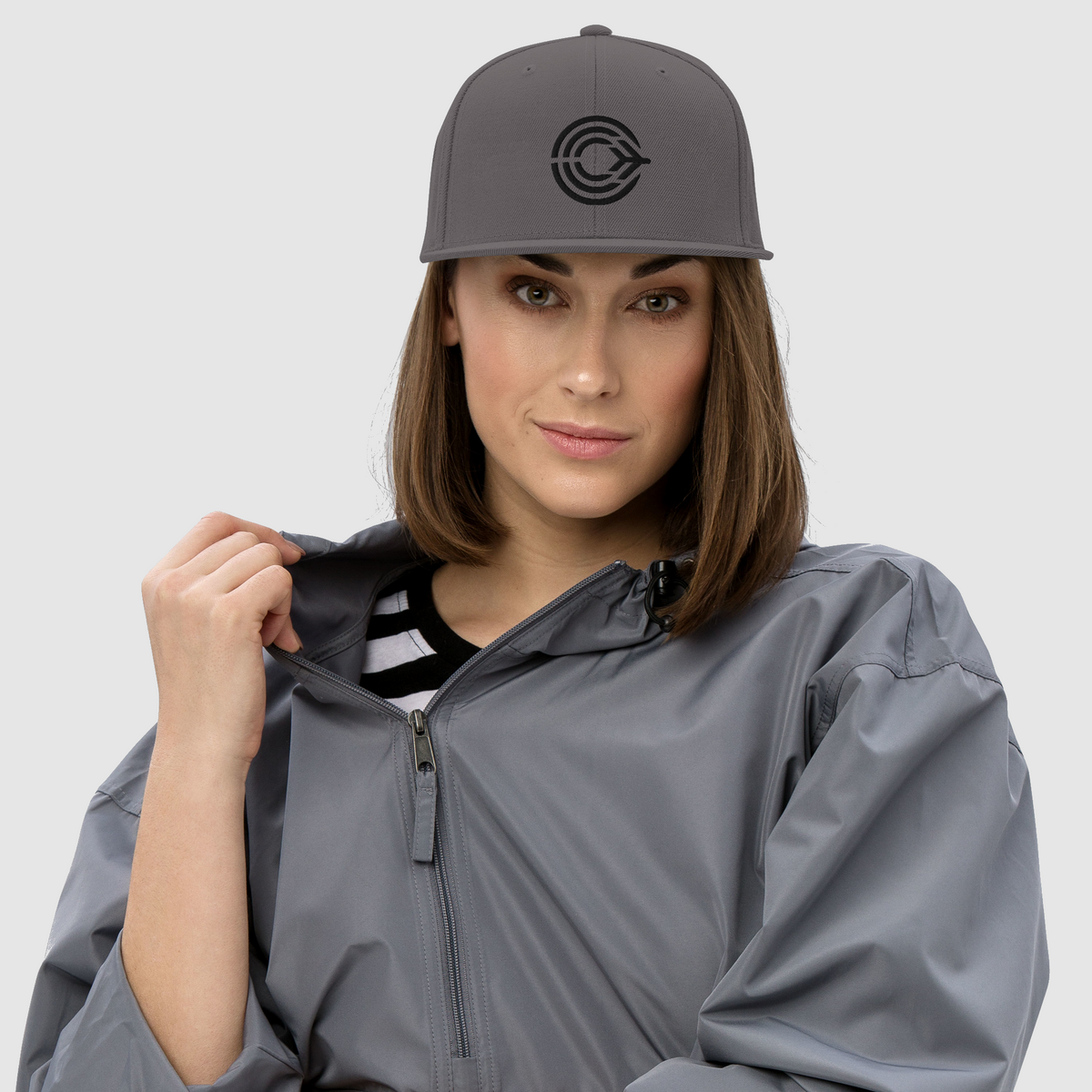 Flight Pattern Subdued Snapback Hat w/ Black Logo