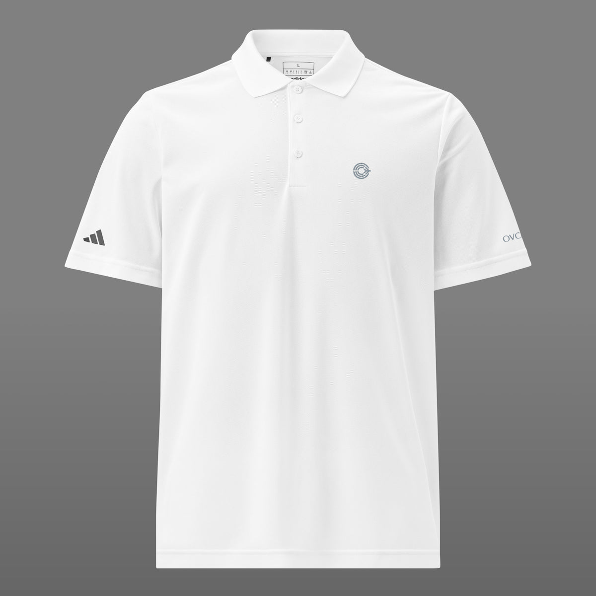 Flight Pattern Arctic White Adidas Sport Polo