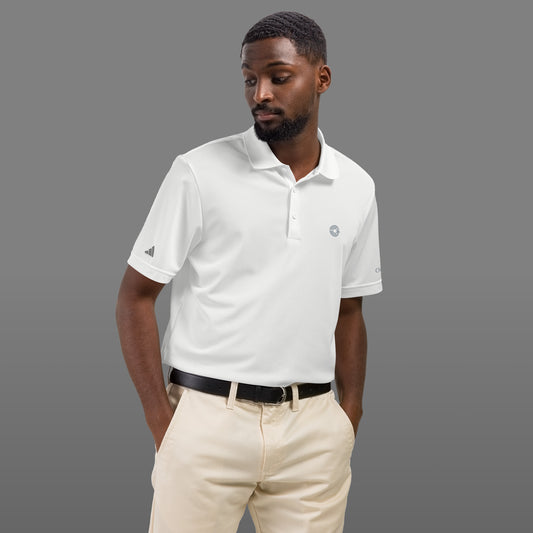 Flight Pattern Arctic White Adidas Sport Polo