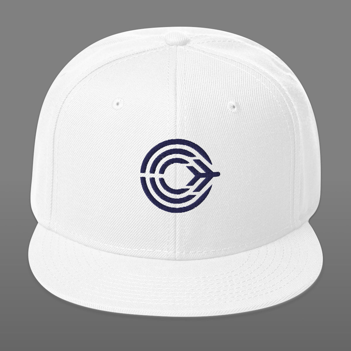 Flight Pattern White Snapback Hat
