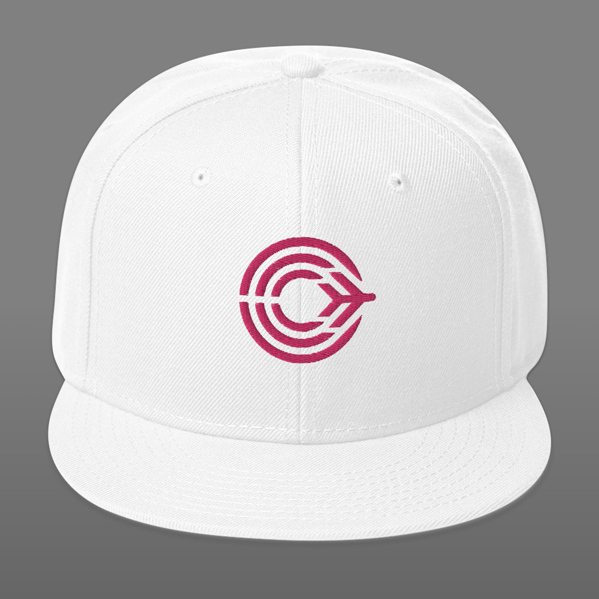Flight Pattern White Snapback Hat