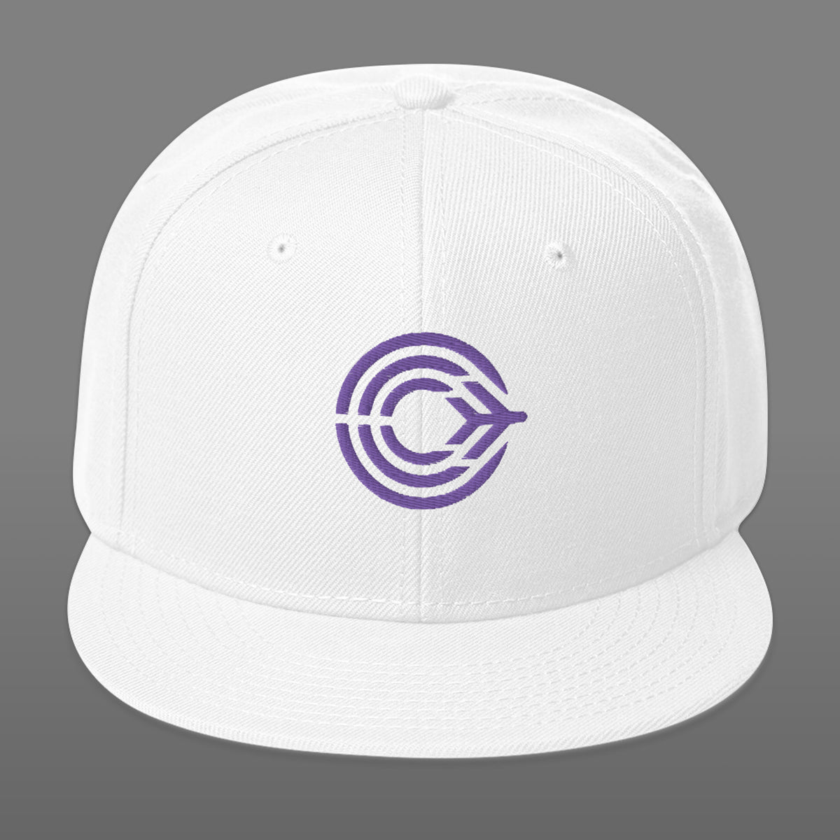 Flight Pattern White Snapback Hat