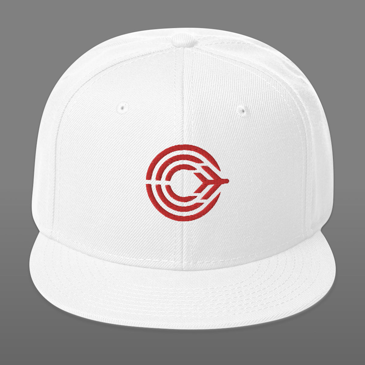 Flight Pattern White Snapback Hat