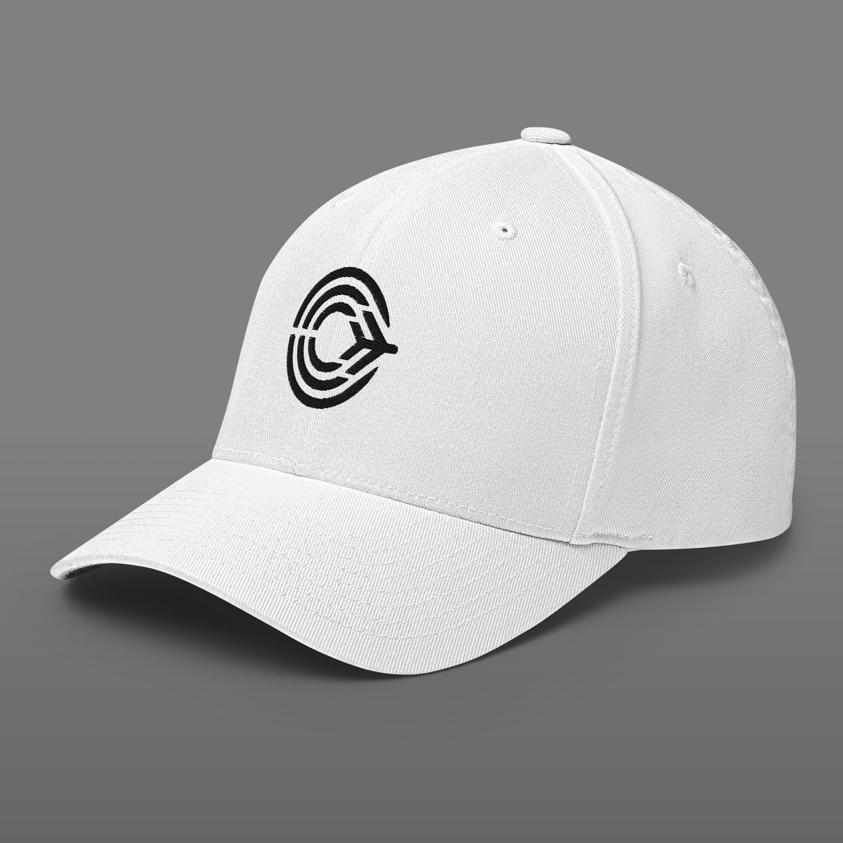 Flight Pattern White Structured Twill Flexfit Cap