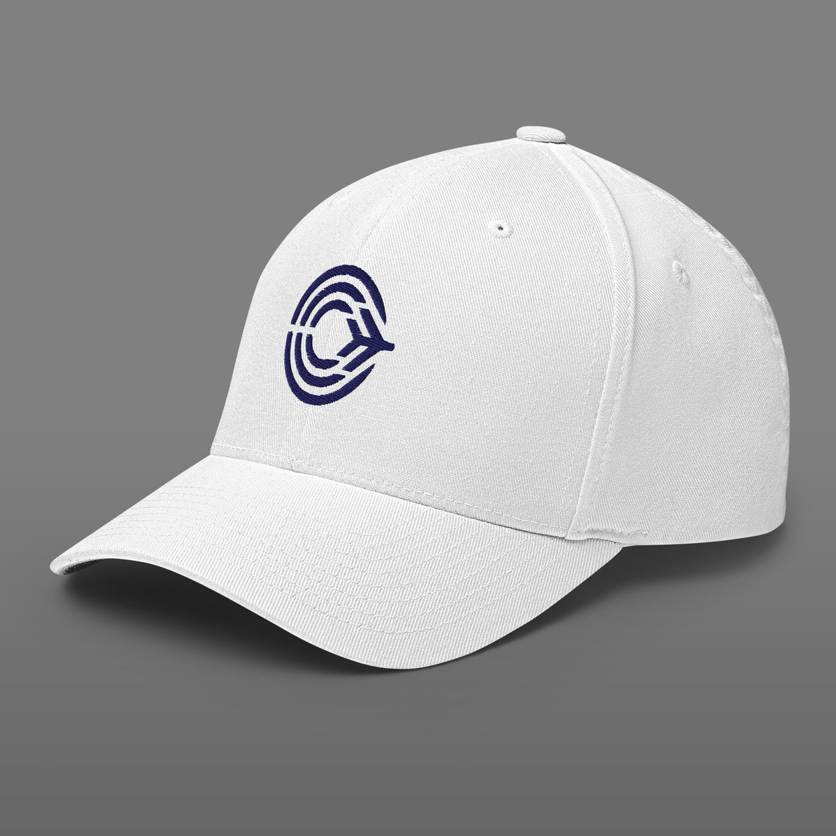 Flight Pattern White Structured Twill Flexfit Cap