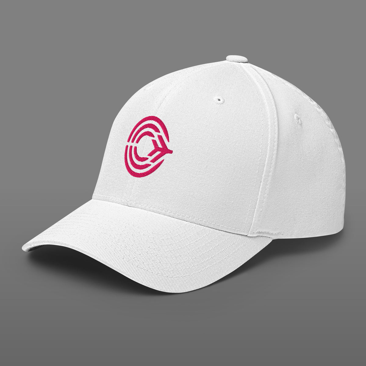 Flight Pattern White Structured Twill Flexfit Cap