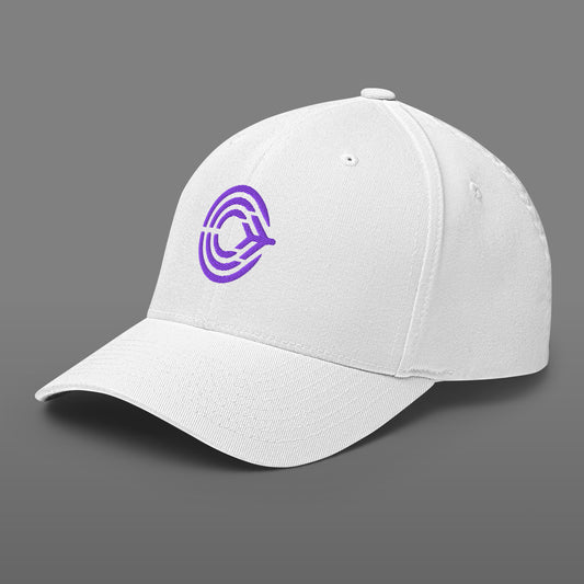 Flight Pattern White Structured Twill Flexfit Cap