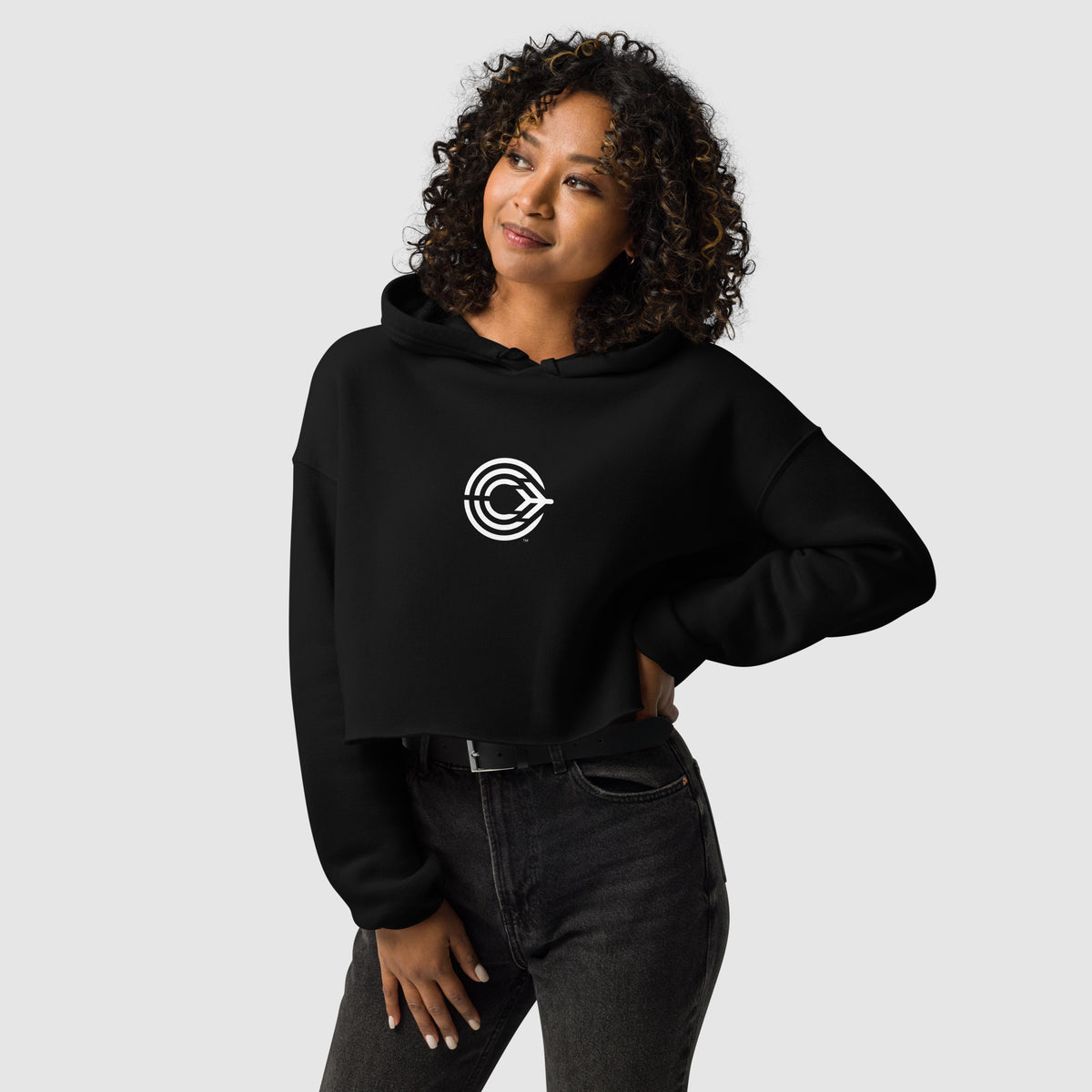 Flight Pattern Women's Cropped Hoodie