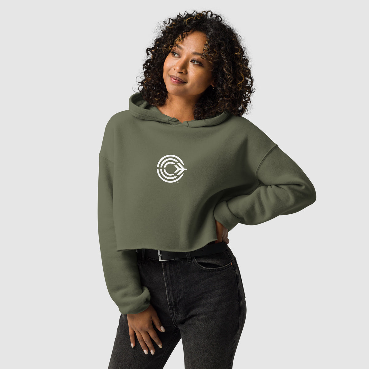 Flight Pattern Women's Cropped Hoodie