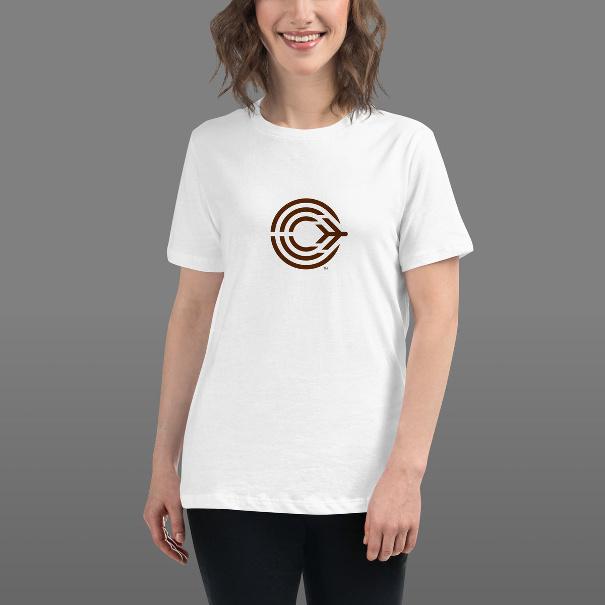 Flight Pattern White Relaxed Women's T-shirt