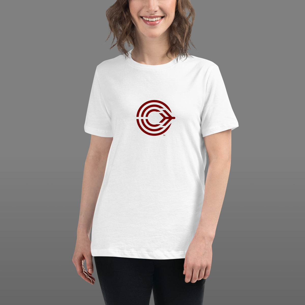 Flight Pattern White Relaxed Women's T-shirt