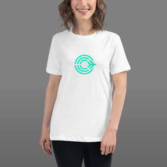 Flight Pattern White Relaxed Women's T-shirt