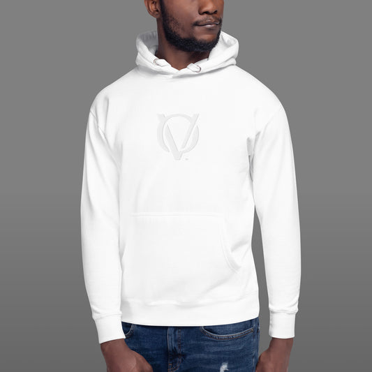 OV Insignia White Out Embroidered Hoodie w/ White Logo
