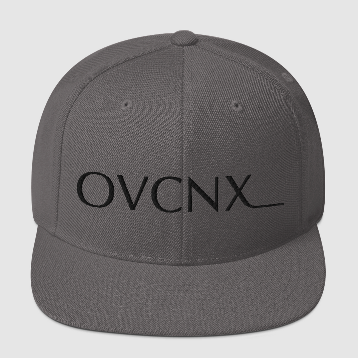 OVCNX Subdued Snapback Hat w/ Black Logo