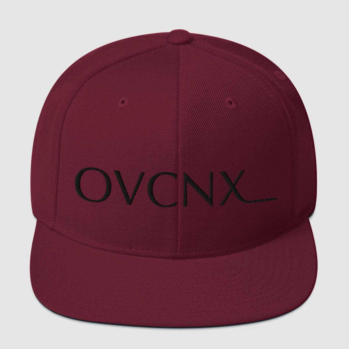 OVCNX Subdued Snapback Hat w/ Black Logo