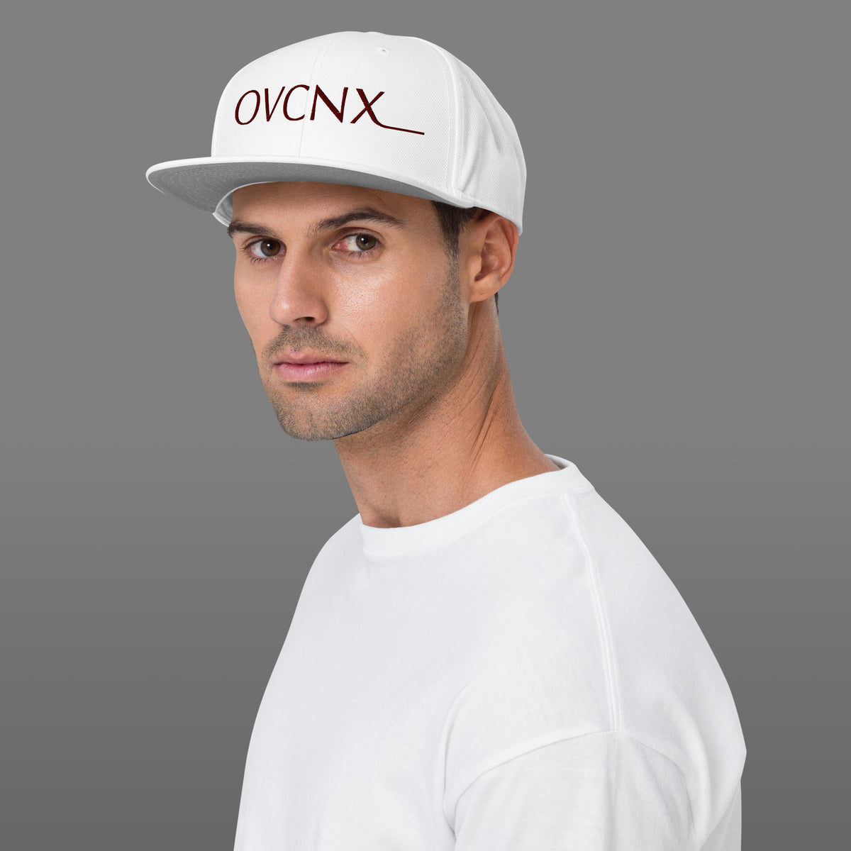 OVCNX White Snapback Hat