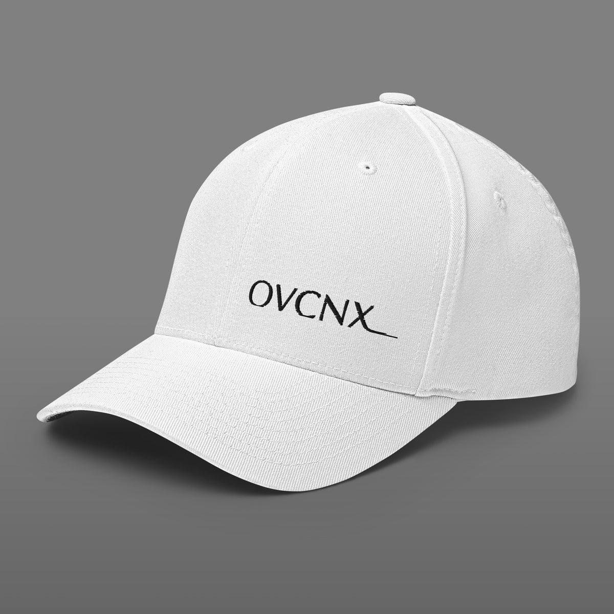 OVCNX White Structured Twill Flexfit Cap