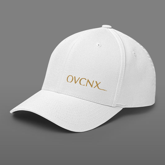 OVCNX White Structured Twill Flexfit Cap