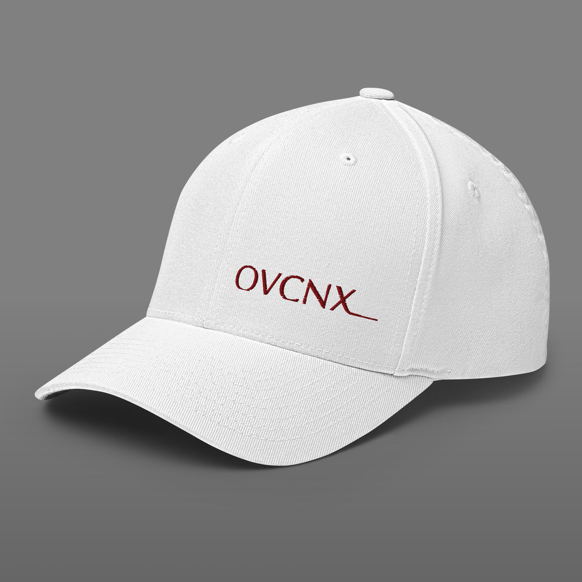OVCNX White Structured Twill Flexfit Cap