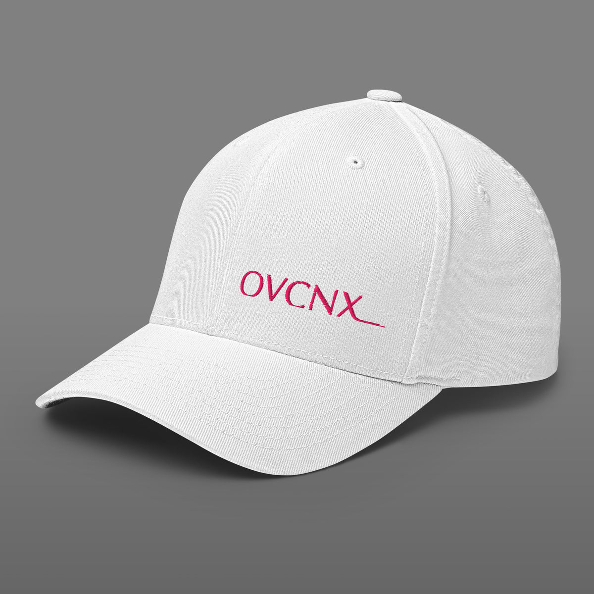 OVCNX White Structured Twill Flexfit Cap