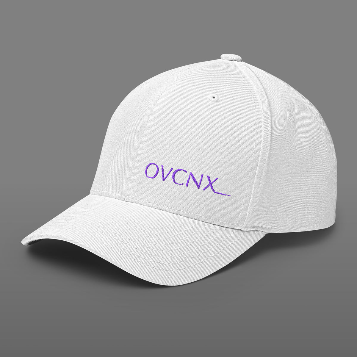 OVCNX White Structured Twill Flexfit Cap