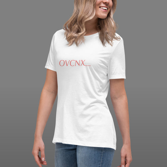 OVCNX Women's White Relaxed T-Shirt